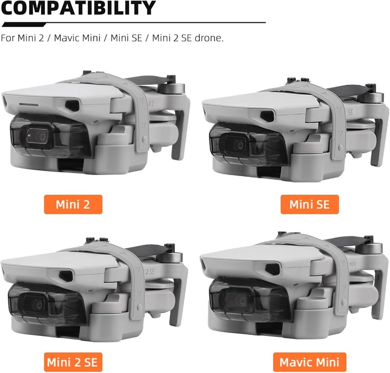 HeiyRC حامل مروحة BRDRC ميني 2 4K حزام واقي شفرات مثبت واقي مروحة لملحقات طائرة DJI Mavic Mini / Mini 2 / Mini SE / Mini 2 SE (رمادي) - Image 2